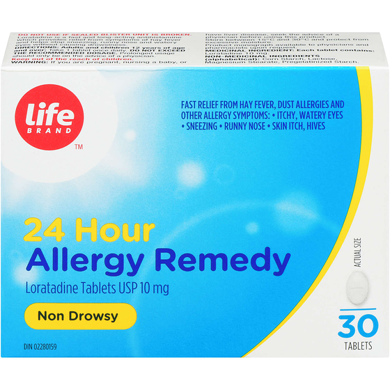 Life Brand Allergy Rem Lorat Blis 30Tb 30 ea, $0.52/1ea