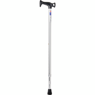 Life Brand Aluminum with Retractable Tip Round Handle Cane