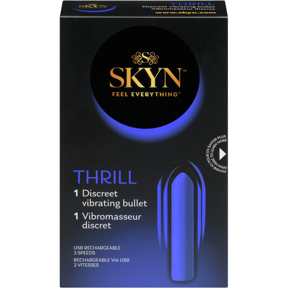 Skyn Thrill vibromasseur discret rechargeable 3 vitesses 1 ea, 20,99 $/1ch