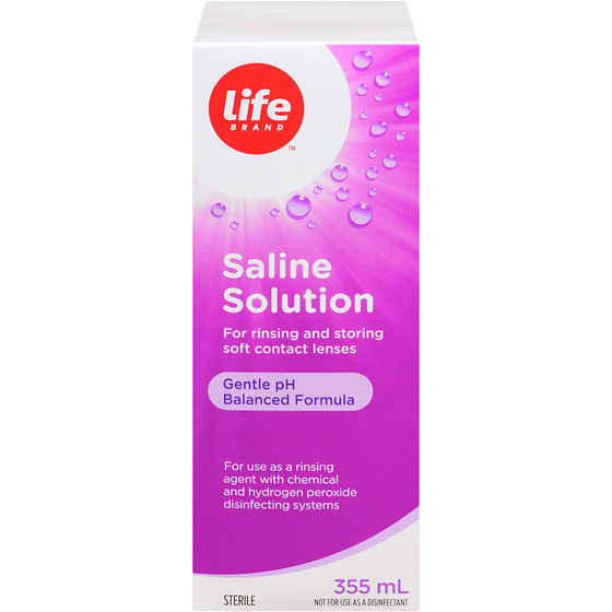 Life Brand Saline Solution 1 ea, $5.49/1ea