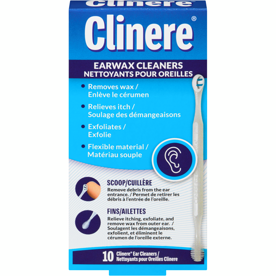 Clinere Nettoyants pour oreilles, 10 pièces 1 ea, 7,29 $/1ch
