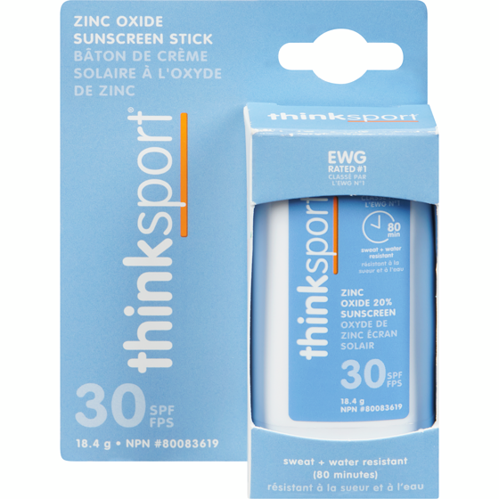 Thinksport Zinc Oxide Sunscreen Stick Spf 30 0.64 ml, $1,990.63/100ml