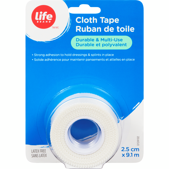 Life Brand Cloth Tape, 2.5Cm X 9.1M, 1 Roll, Latex Free 1 ea, $4.49/1ea