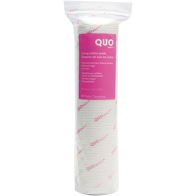 Quo Beauty Tampons de coton ronds de luxe, 100 tampons 1 ea, 5,00 $/1ch
