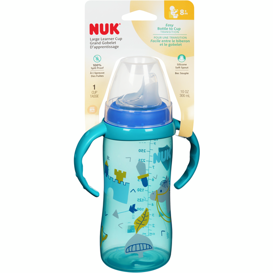 Nuk Large Learner Cup 9+M Silicone 300 Ml 1 ea, $10.00/1ea
