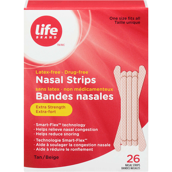 Life Brand Nasal Strips Extra Strength Tan 26 ea, $0.54/1ea