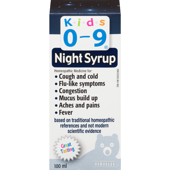 Homeocan Night Syrup 100 ml, $8.99/100ml