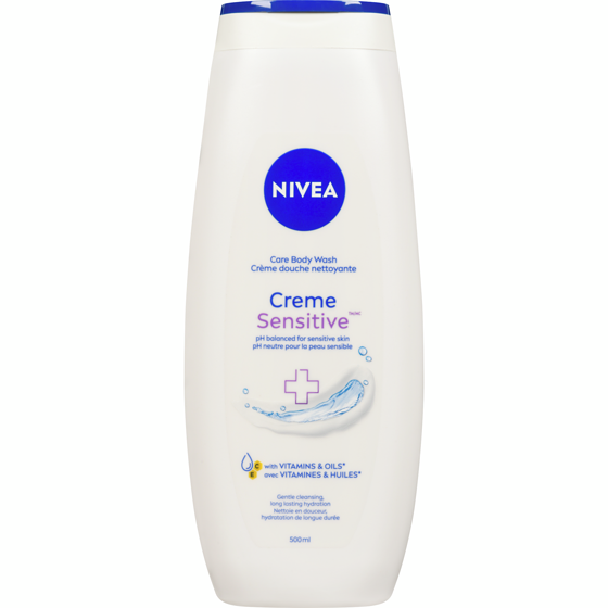 Nivea Body Wash Creme Sensitive 500 ml, $1.40/100ml