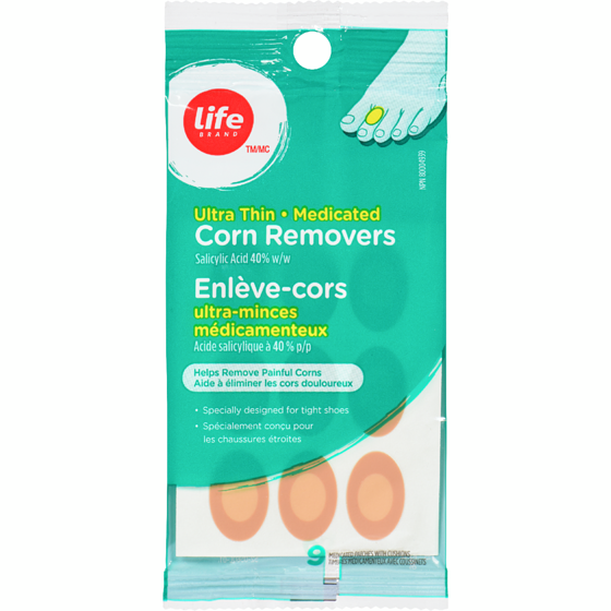 Life Brand Ultra Thin Corn Removers -9 Patches 9 ea, $0.53/1ea