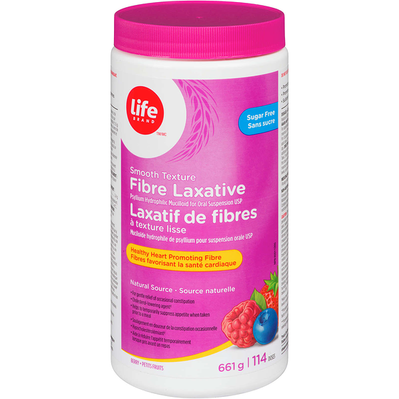 Life Brand Fibre Laxative Sugar free Berry 114 Ds 661 g, $3.25/100g