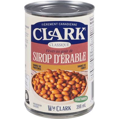 Clark CLARK FEVES SIROP D'ERABLE 398 ml, 0,31 $/100ml