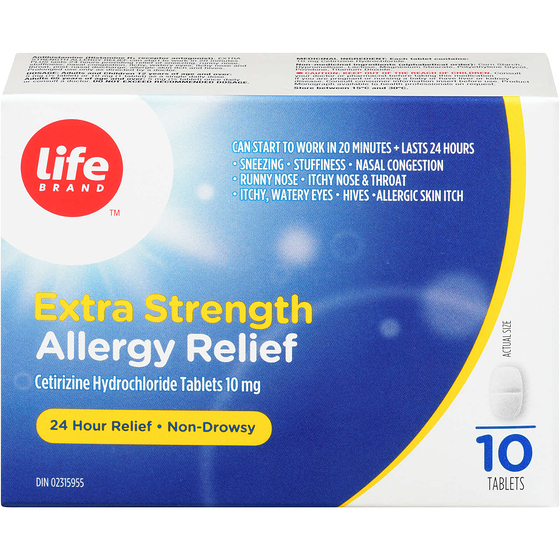 Life Brand Aller Relief Xs 10 ea, $1.08/1ea