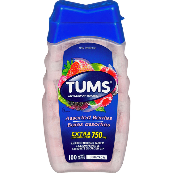 Tums Extra Es Assorted Berries     100 ea, $0.06/1ea