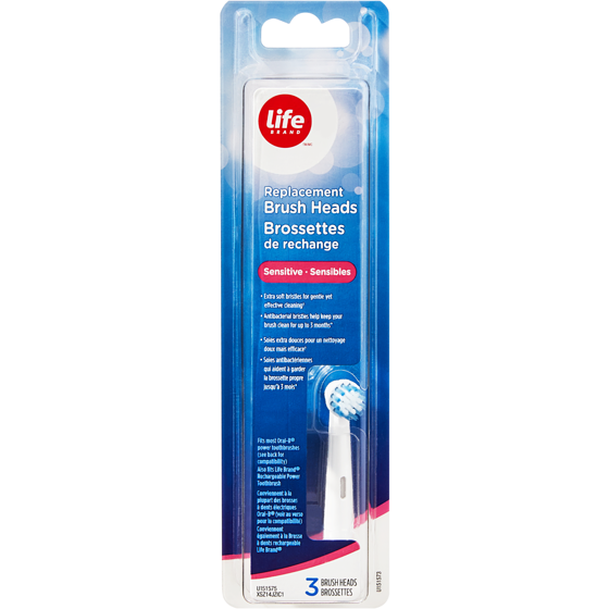 Life Brand Replacement Brush 3 ea, $11.16/1ea