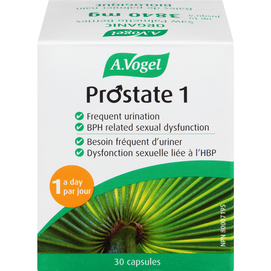 A Vogel Capsules Prostate 1 Sabalasan Baies De Palmier Nain Biologique 30 ea, 0,85 $/1ch