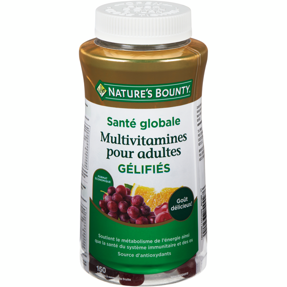 Nature’s Bounty Multivitamines pour adultes 150 ea, 0,15 $/1ch