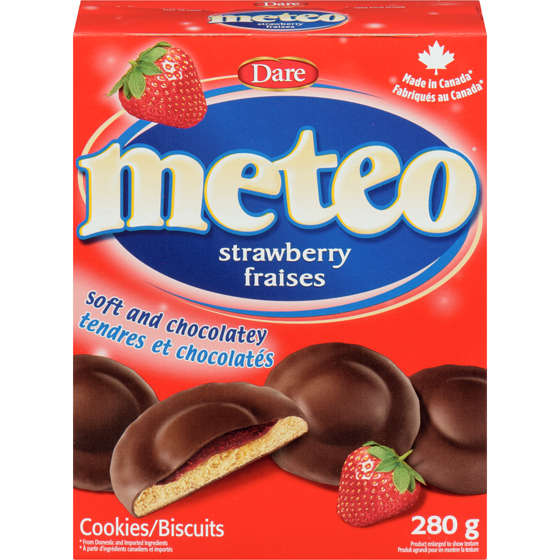 Dare Meteo Strawberry Cookies 280 g, $0.89/100g