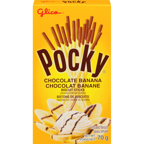 Glico Pocky Chocolate Banana Biscuit Sticks 70 g, $4.70/100g