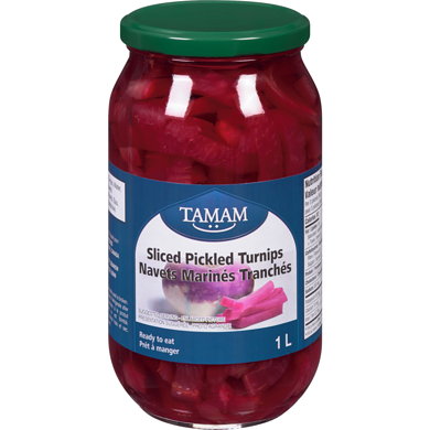 Tamam Navets tranchés marinés 1 kg, 0,53 $/100g