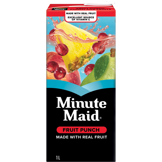 Minute Maid Fruit Punch Carton 1 l, $0.20/100ml