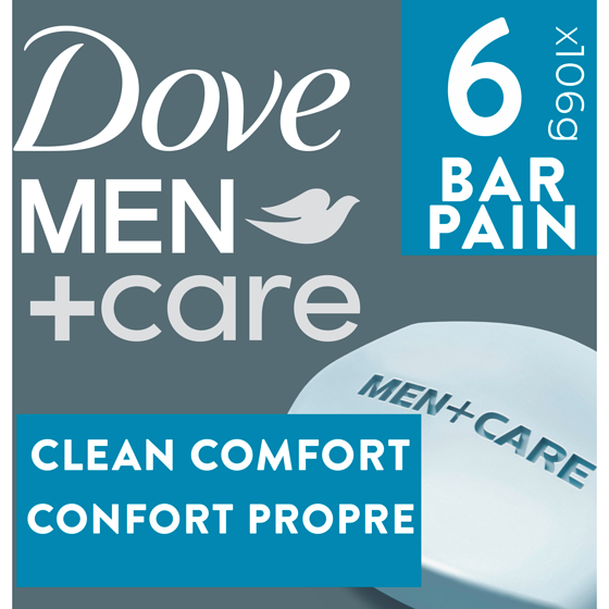 Dove Pain de Savon Hydratant Clean Comfort 3-en-1 Mains et Corps + Visage + Rasage 637 g, 2,20 $/100g