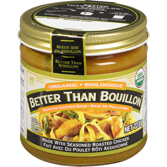 Better Than Bouillon Bouillon de poulet rôti biologique 227 g, 5,72 $/100g