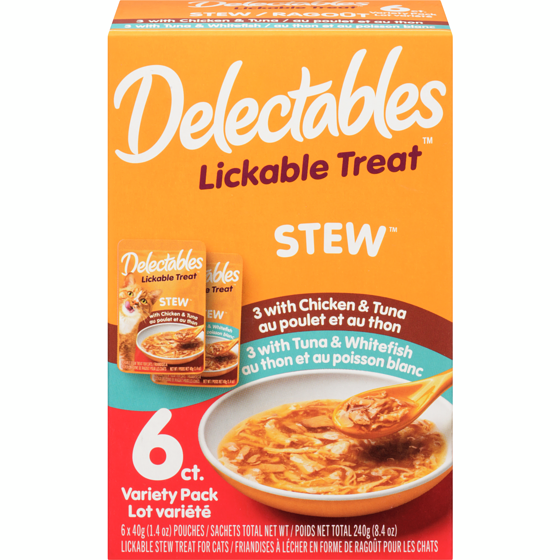 Hartz Assortiment de gâteries pour chat Lickable Stew 240 g, 3,75 $/100g