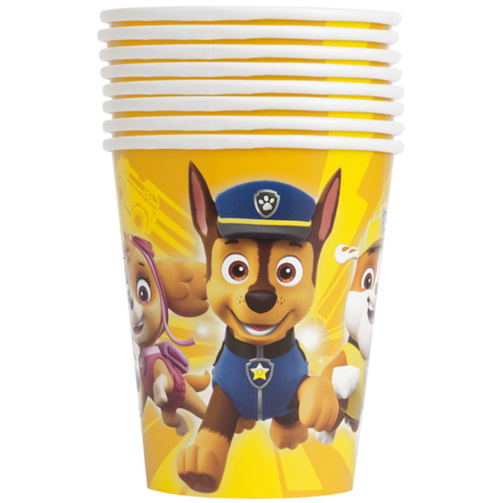 Unique Paw Patrol 9oz Paper Cups, 8ct 8x1.0 ea, $0.38/1ea