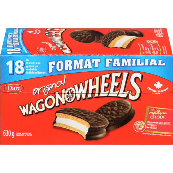 Dare Biscuits Wagon Wheels Original 630 g, 1,11 $/100g