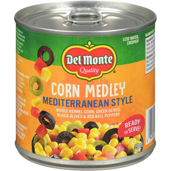 Del Monte Corn Medley Mediterranean Style 398 ml, $0.88/100ml
