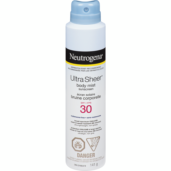 Neutrogena L'écran solaire en bruine corporelle Ultra Sheer  FPS 30 141 g, 12,77 $/100g