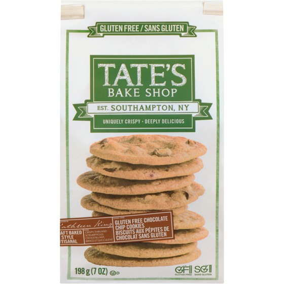 Tate's Bake Shop Gluten Free Chocolate Chip Cookies 198 g, $4.04/100g
