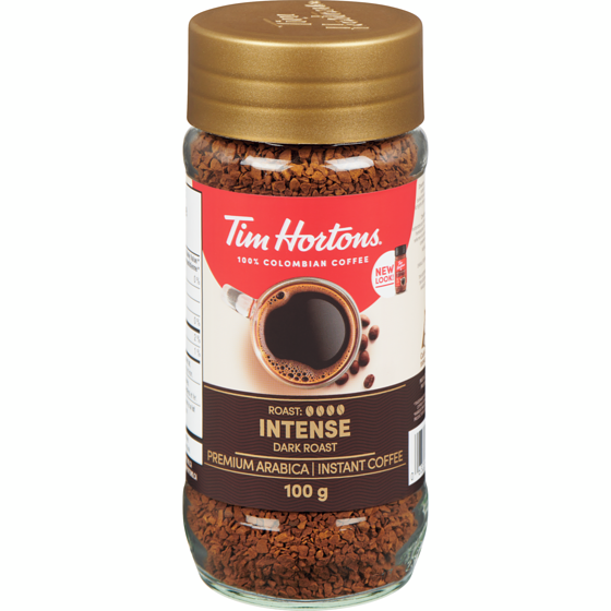Tim Hortons Instant Dark Coffee 100 g, $10.99/100g