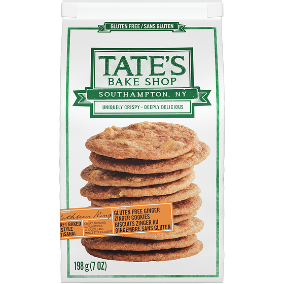 Tate's Bake Shop Gluten Free Ginger Zinger Cookies 198 g, $4.04/100g