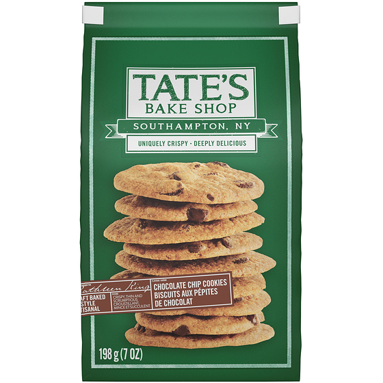 Tate's Bake Shop Chocolate Chip Flavour Cookies 198 g, $4.04/100g