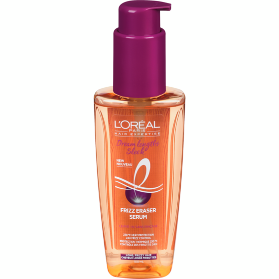 L'Oreal Paris Long, Frizzy Hair Frizz Eraser Serum 100 ml, $10.49/100ml