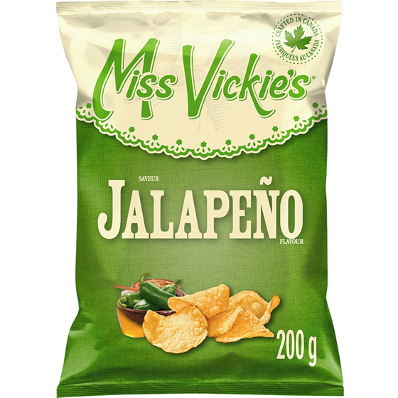 Miss Vickie’s Croustilles cuites à la marmite Saveur Jalapeño 200g 200 g, 2,39 $/100g
