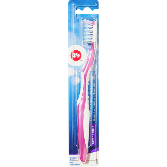 Life Brosse à dents à action stimulante, souple 1 ea, 5,99 $/1ch