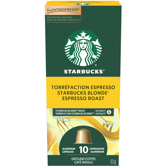 Starbucks By Nespresso Blonde Espresso Roast Coffee Capsules 53 g, $22.62/100g