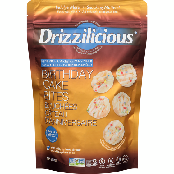Drizzilicious Birthday Cake Limited Edition Crunchy Drizzle Bites 113 g, $4.42/100g