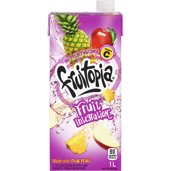 Fruitopia Fruit Juice Fruit Integration Carton 1 l, $0.20/100ml