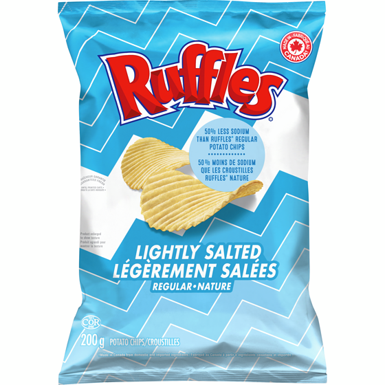 Frito-Lay Croustilles Nature Légèrement salées 200 g, 2,24 $/100g
