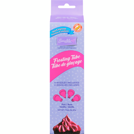 Twinkle Baker Décor Tube De Glaçage Rose 80 g, 3,49 $/100g
