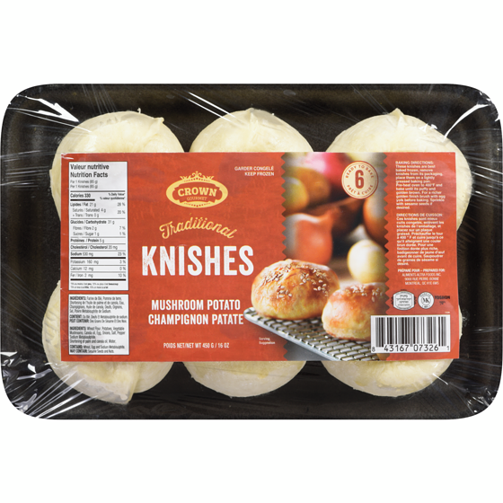Crown Kosher Potato Mushroom 600 g, $1.50/100g