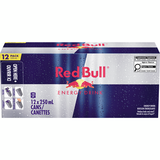 Red Bull Energy Drink 12x250.0 ml, 1,00 $/100ml