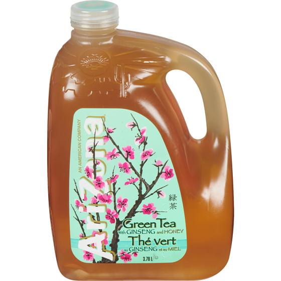 Arizona Green Tea 3.78 l, $0.22/100ml