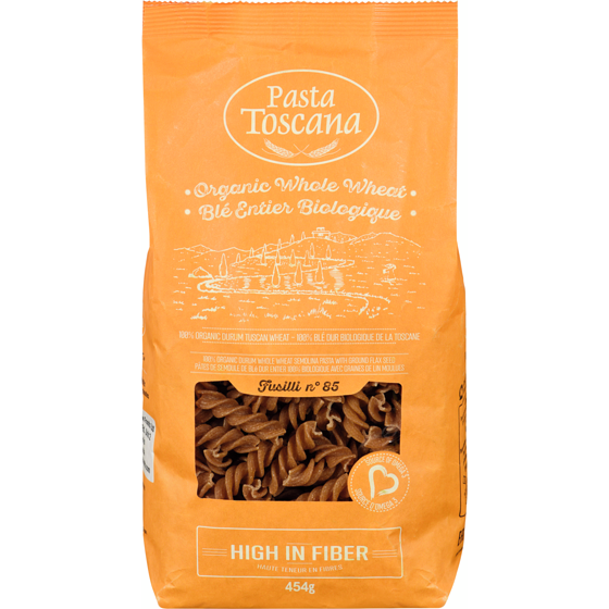 Pasta Toscana Fusilli Biologique De Blé Entier 454 g, 0,72 $/100g