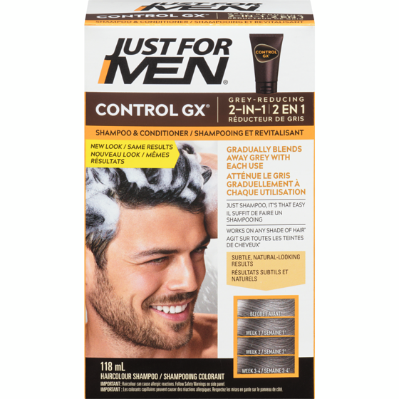 Control GX Men's Hair Colour Control Gx 2 In 1 Shampoo & Conditioner 118 ml, $11.86/100ml