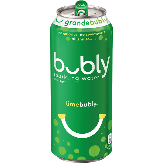 Bubly Sparkling Water Lime Sparkling Water 473 ml, $0.53/100ml