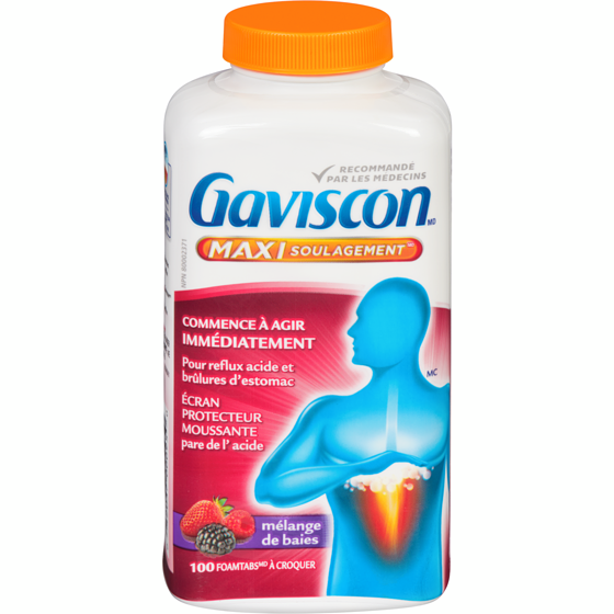 Gaviscon GAVI MAXI SOULAG COMPR CROQUER 100 ea, 0,32 $/1ch